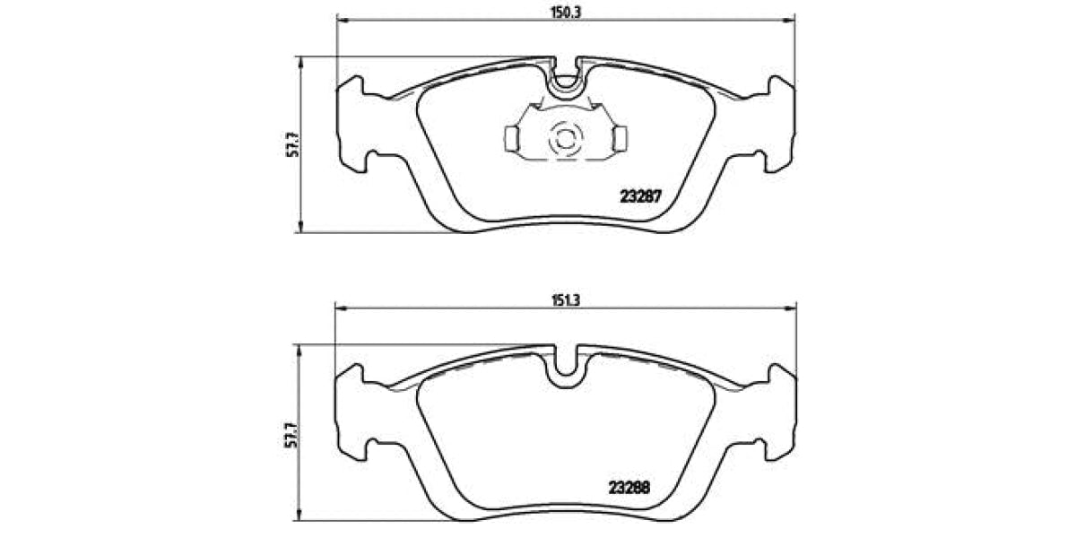 Brake Pads Front Set (Brembo) (P06024)