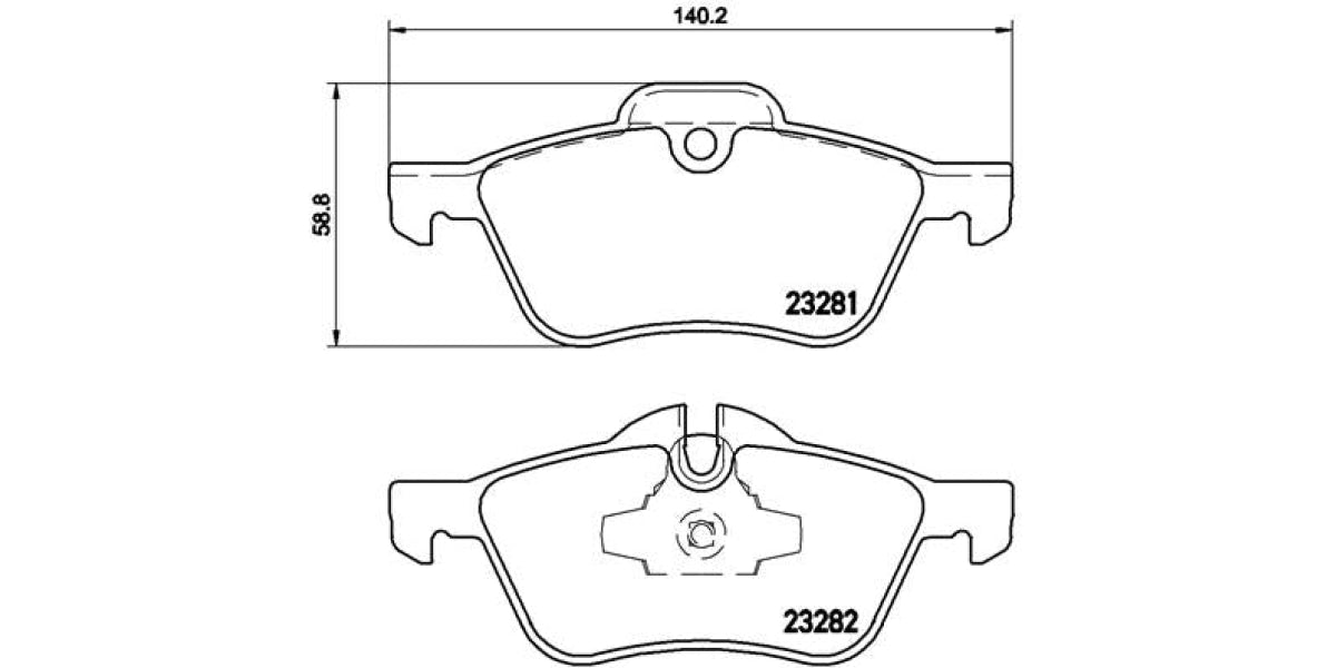 Brake Pads Front Set (Brembo) (P06030)