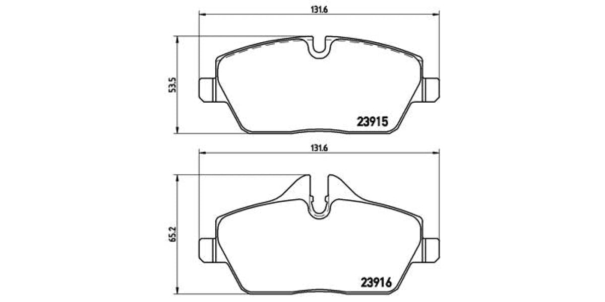 Brake Pads Front Set (Brembo) (P06034)