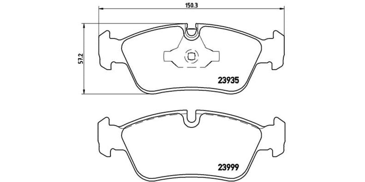 Brake Pads Front Set (Brembo) (P06035)