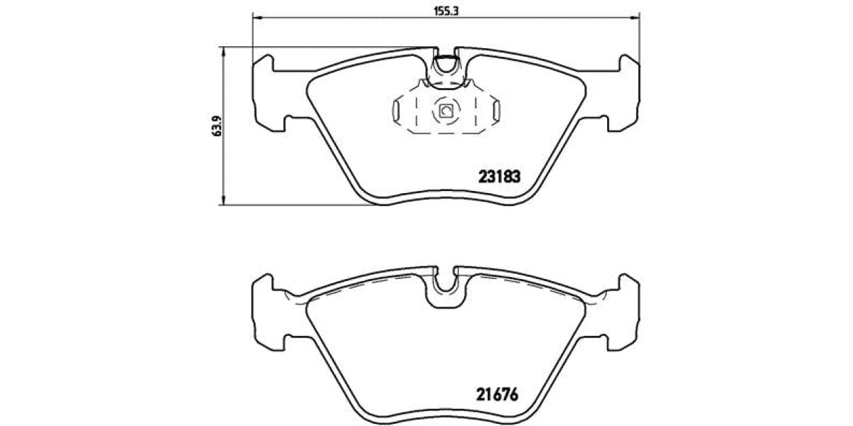 Brake Pads Front Set (Brembo) (P06043)