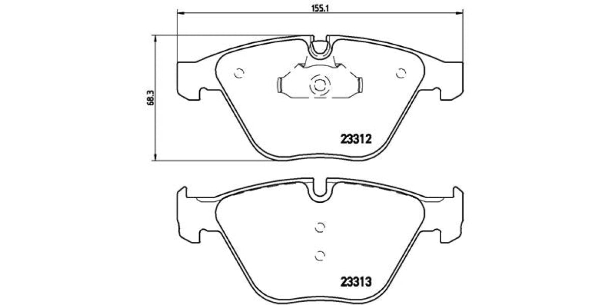 Brake Pads Front Set (Brembo) (P06054)