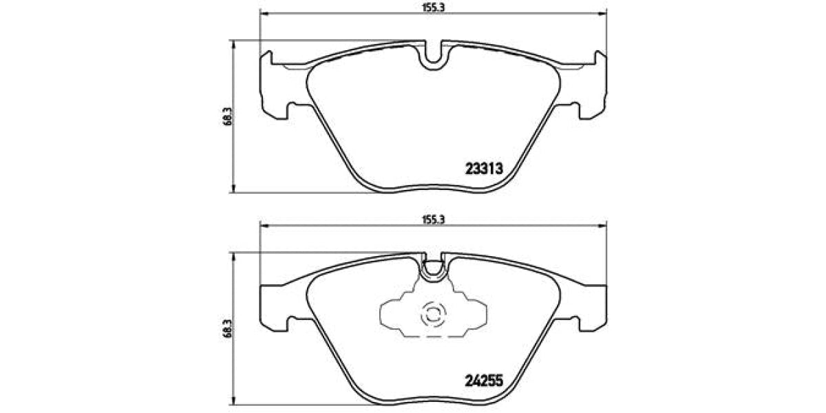 Brake Pads Front Set (Brembo) (P06055)