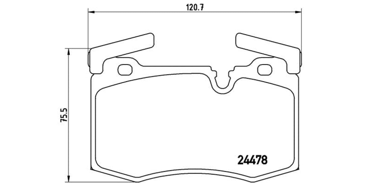 Brake Pads Front Set (Brembo) (P06068)