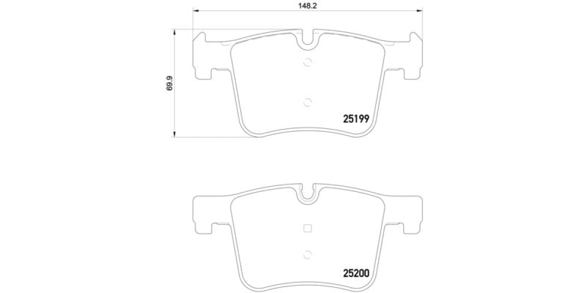 Brake Pads Front Set (Brembo) (P06075)