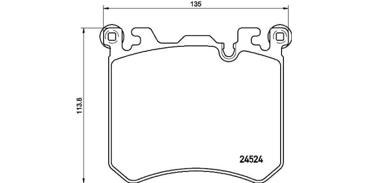 Brake Pads Front Set (Brembo) (P06077)