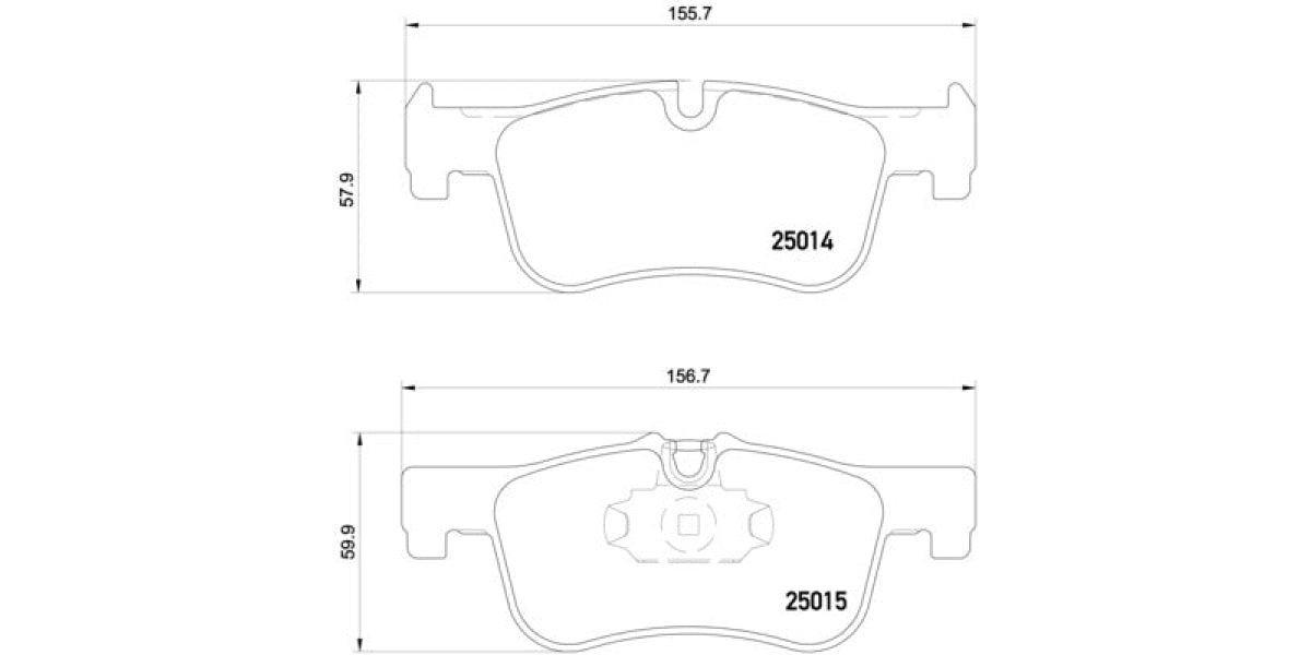 Brake Pads Front Set (Brembo) (P06078X)