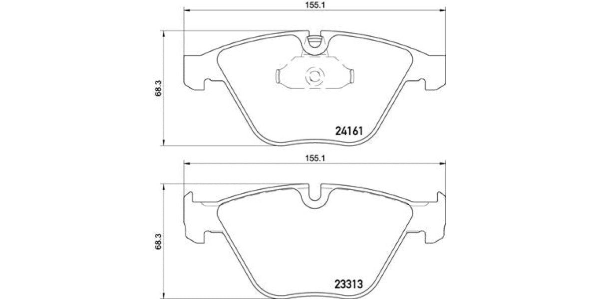 Brake Pads Front Set (Brembo) (P06081)