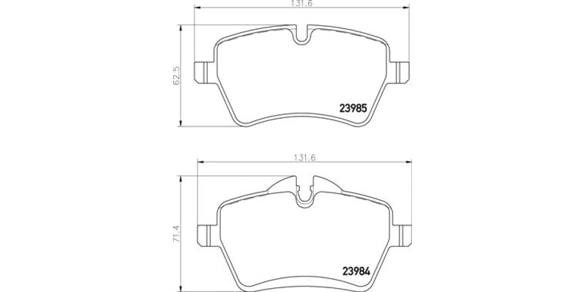 Brake Pads Front Set (Brembo) (P06086)