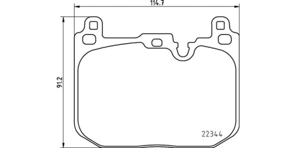 Brake Pads Front Set (Brembo) (P06097)