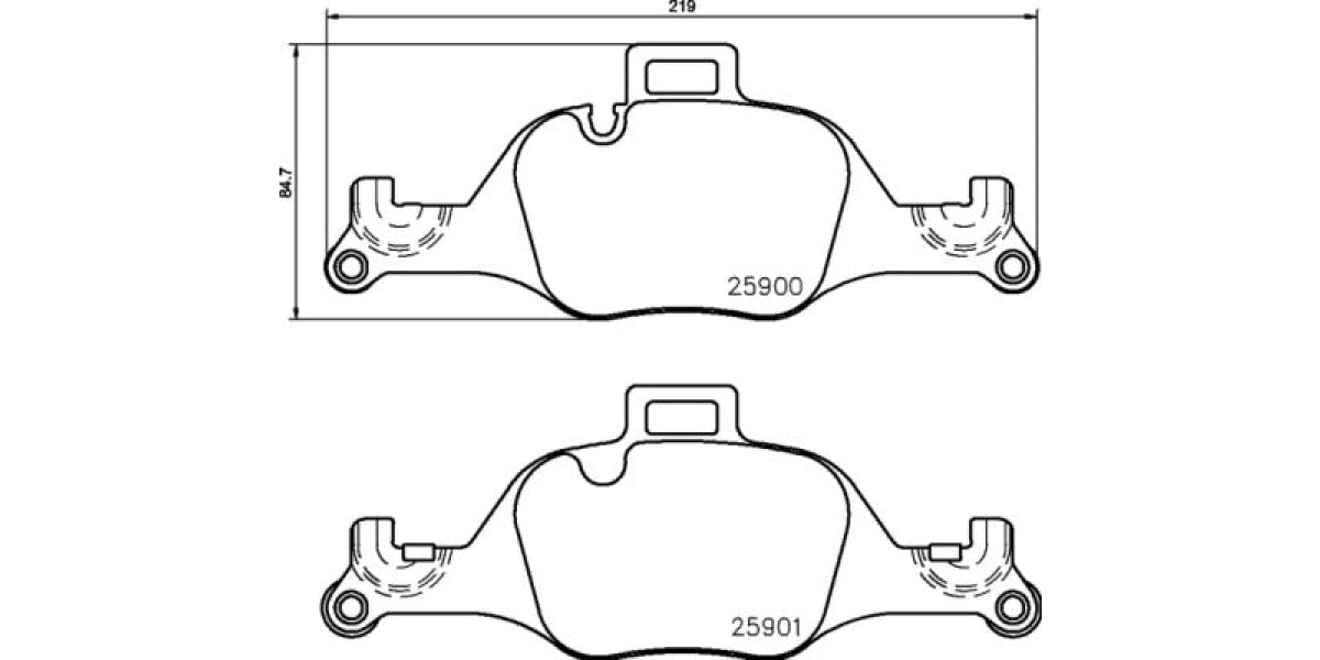 Brake Pads Front Set (Brembo) (P06107)