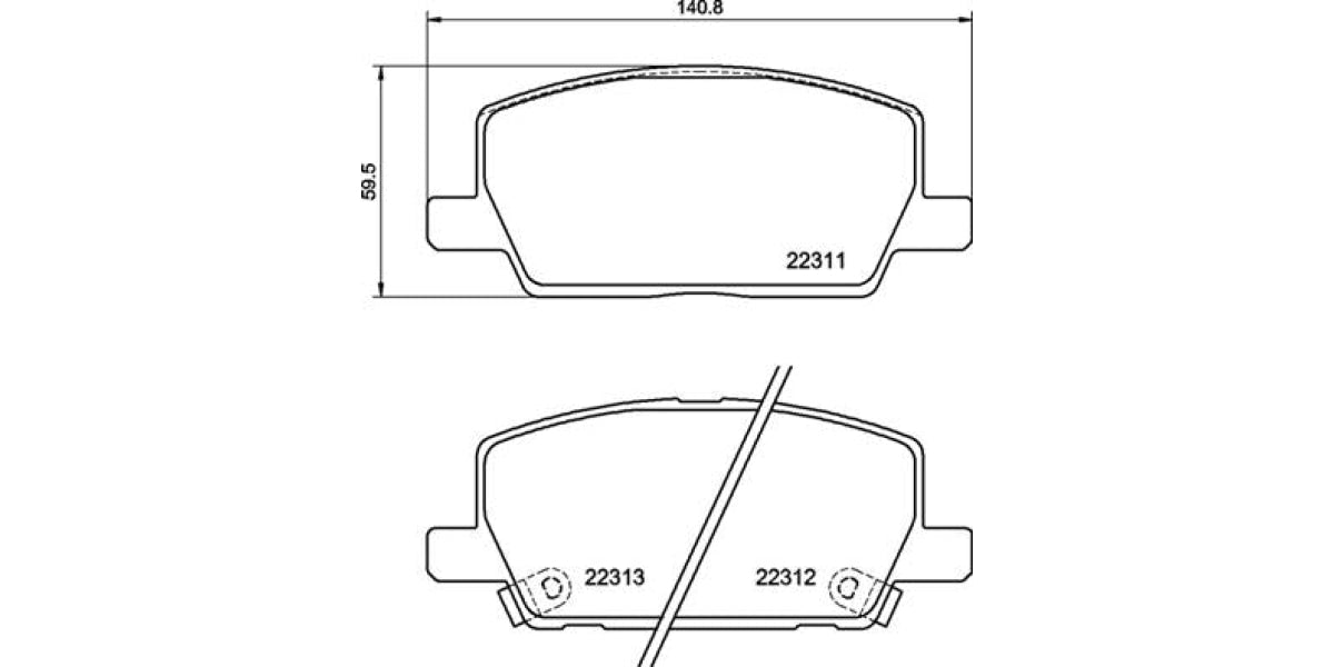 Brake Pads Front Set (Brembo) (P07012)