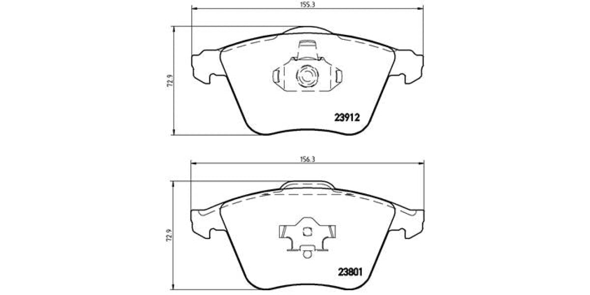 Brake Pads Front Set (Brembo) (P10012)