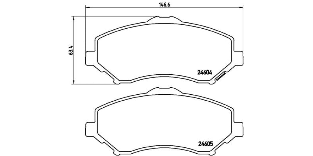 Brake Pads Front Set (Brembo) (P11022)