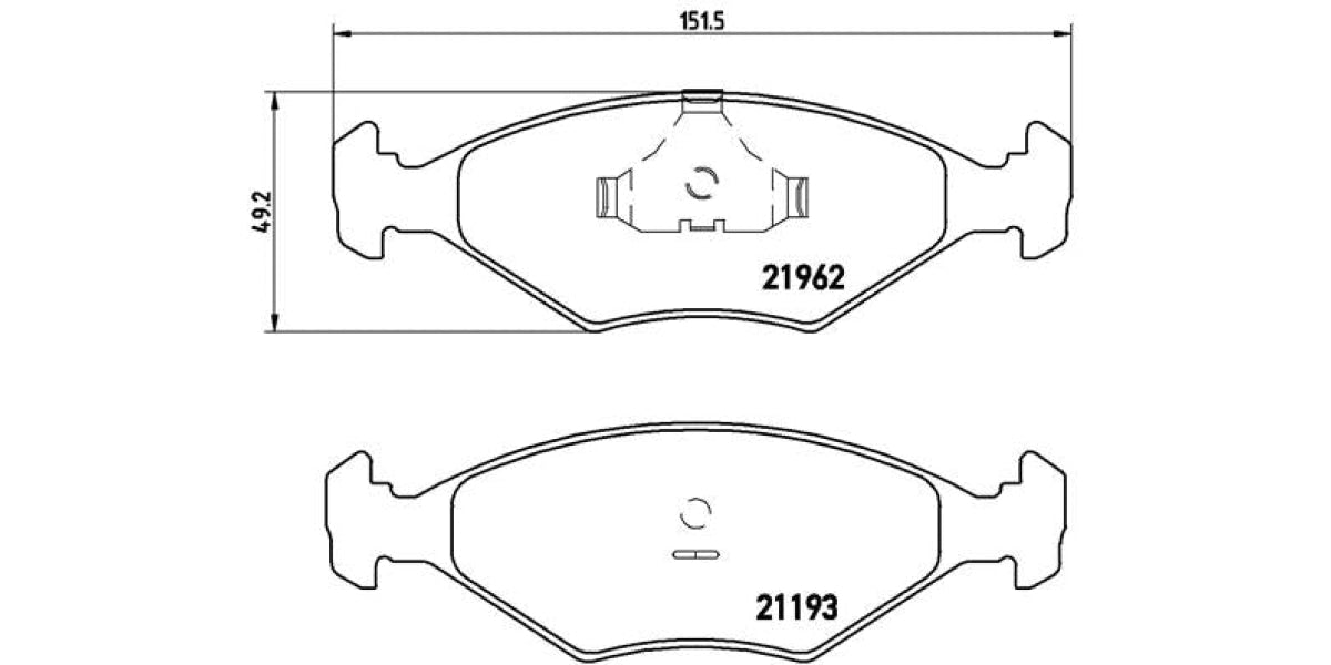 Brake Pads Front Set (Brembo) (P23055)