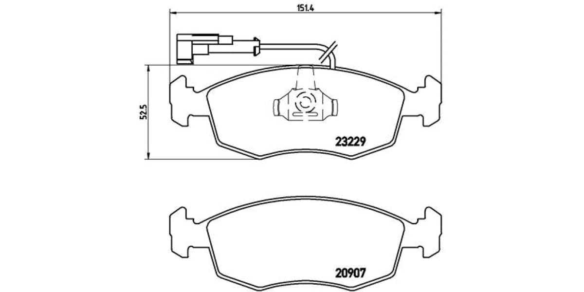 Brake Pads Front Set (Brembo) (P23063)