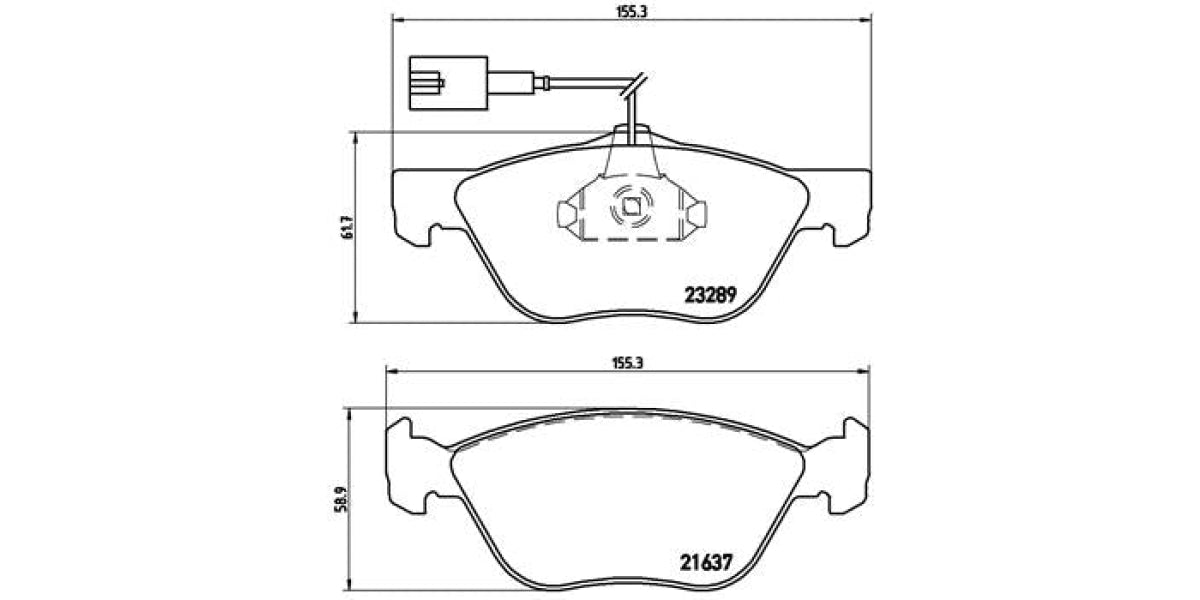 Brake Pads Front Set (Brembo) (P23077)