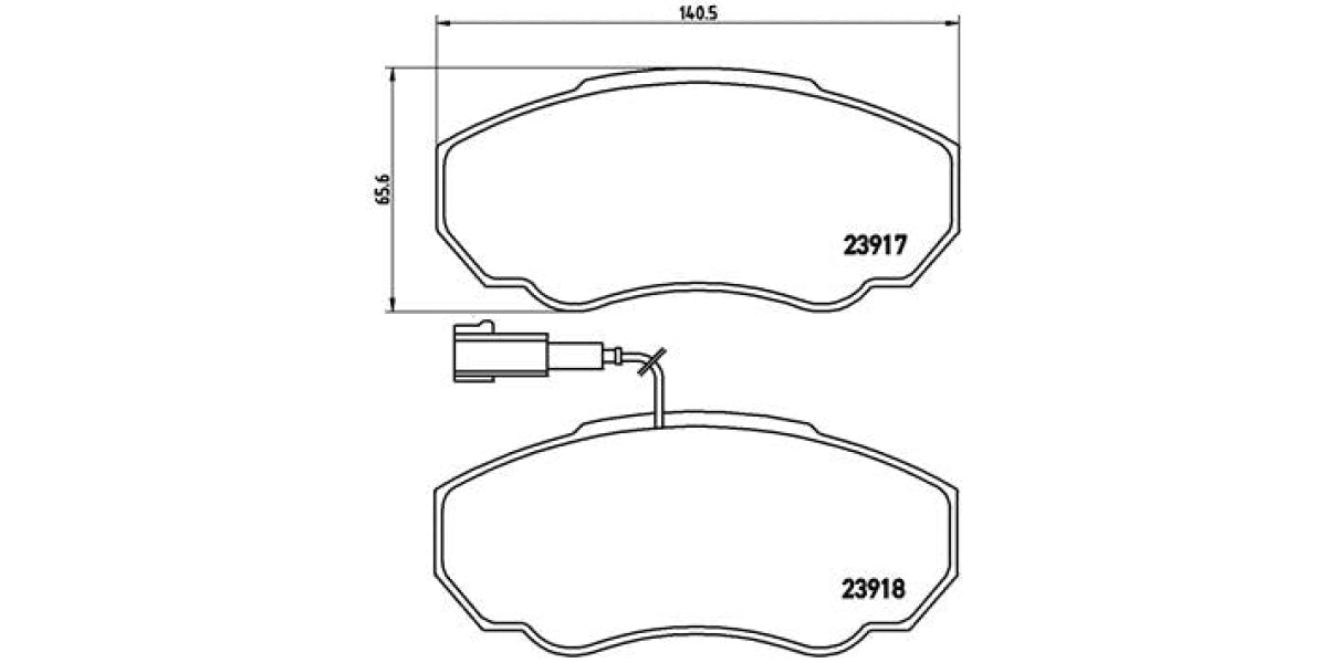 Brake Pads Front Set (Brembo) (P23091)