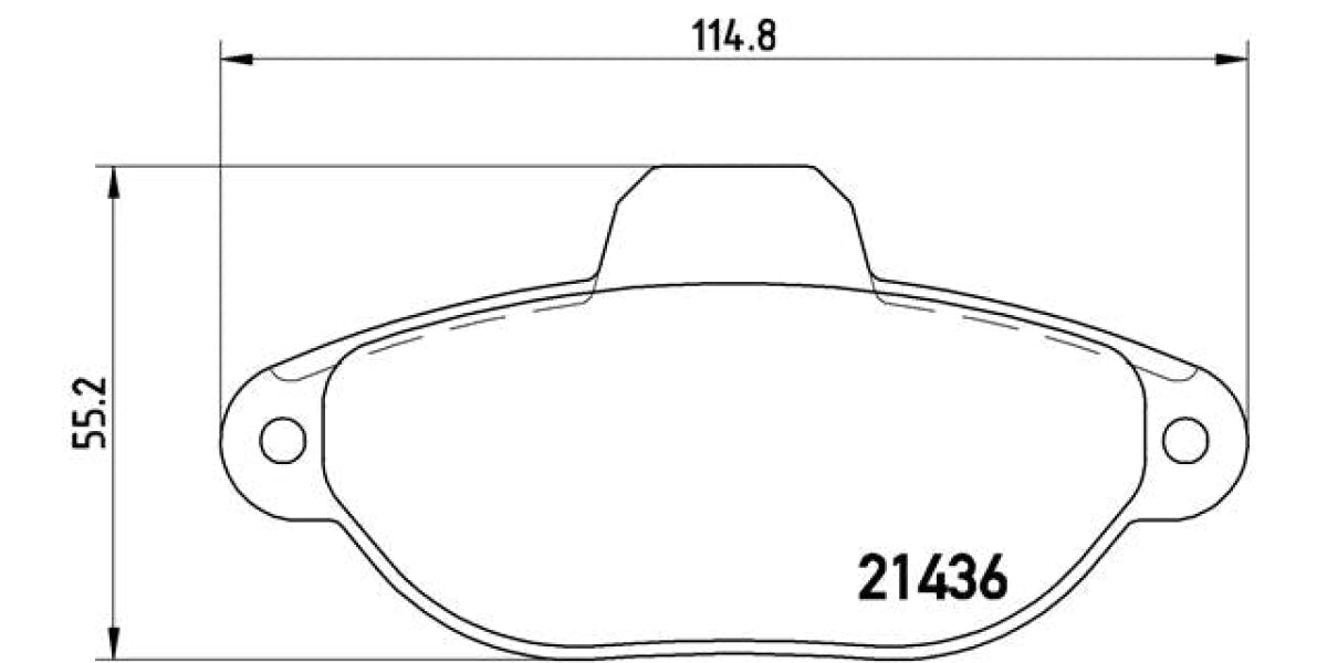 Brake Pads Front Set (Brembo) (P23096)