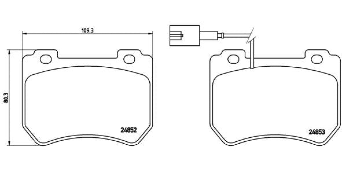 Brake Pads Front Set (Brembo) (P23129)