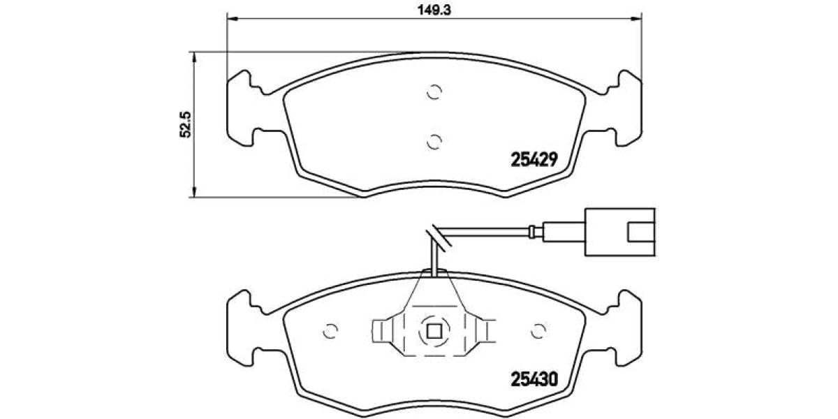 Brake Pads Front Set (Brembo) (P23138)