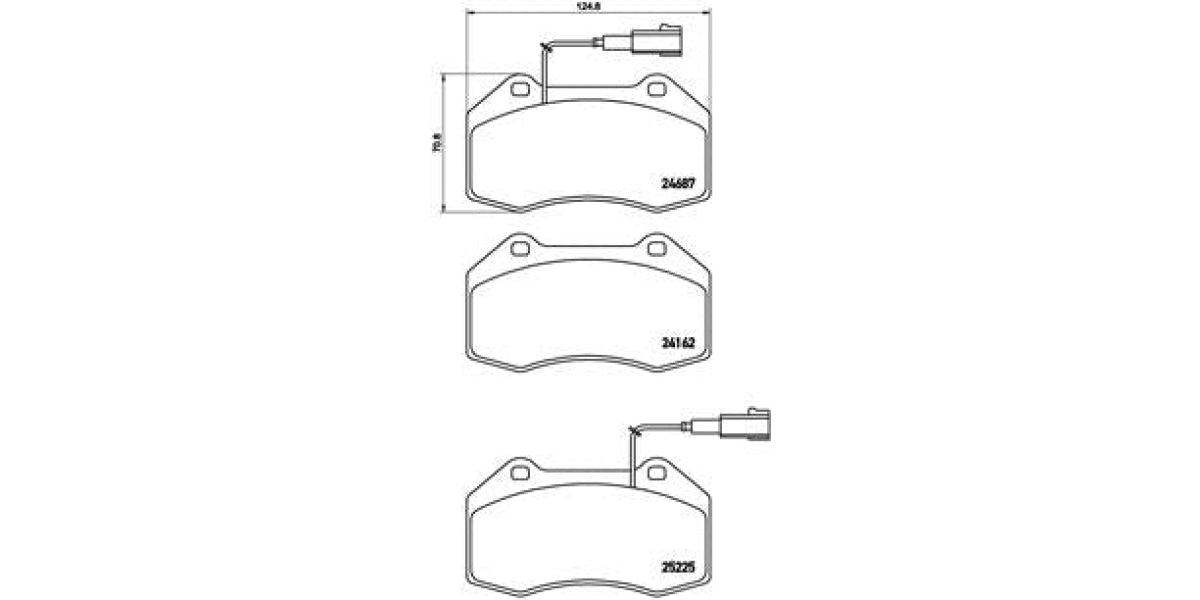 Brake Pads Front Set (Brembo) (P23139)