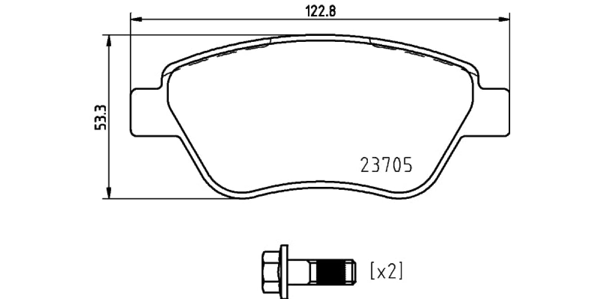 Brake Pads Front Set (Brembo) (P23169)