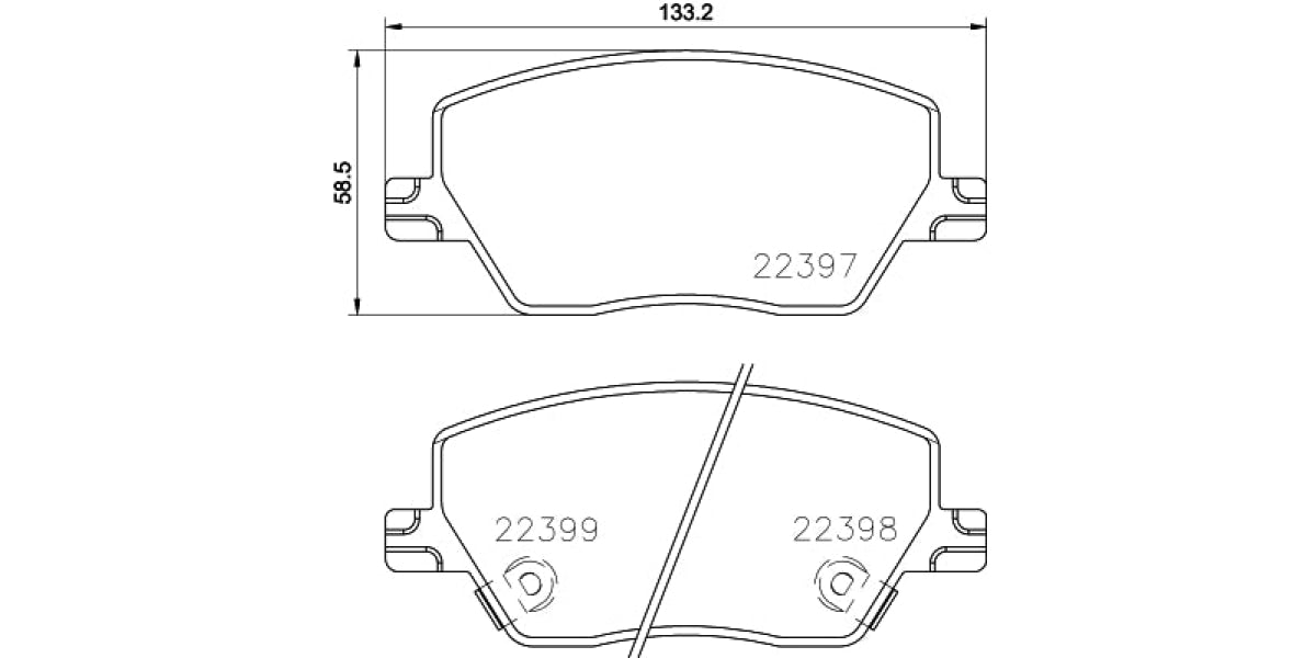 Brake Pads Front Set (Brembo) (P23170)