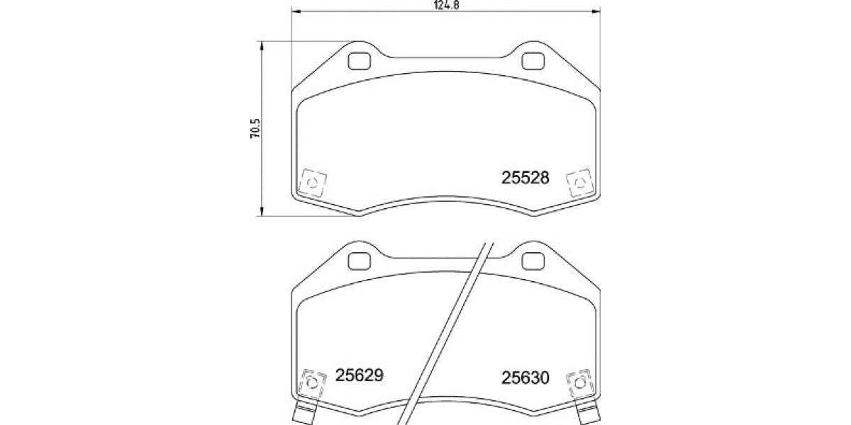 Brake Pads Front Set (Brembo) (P23182)