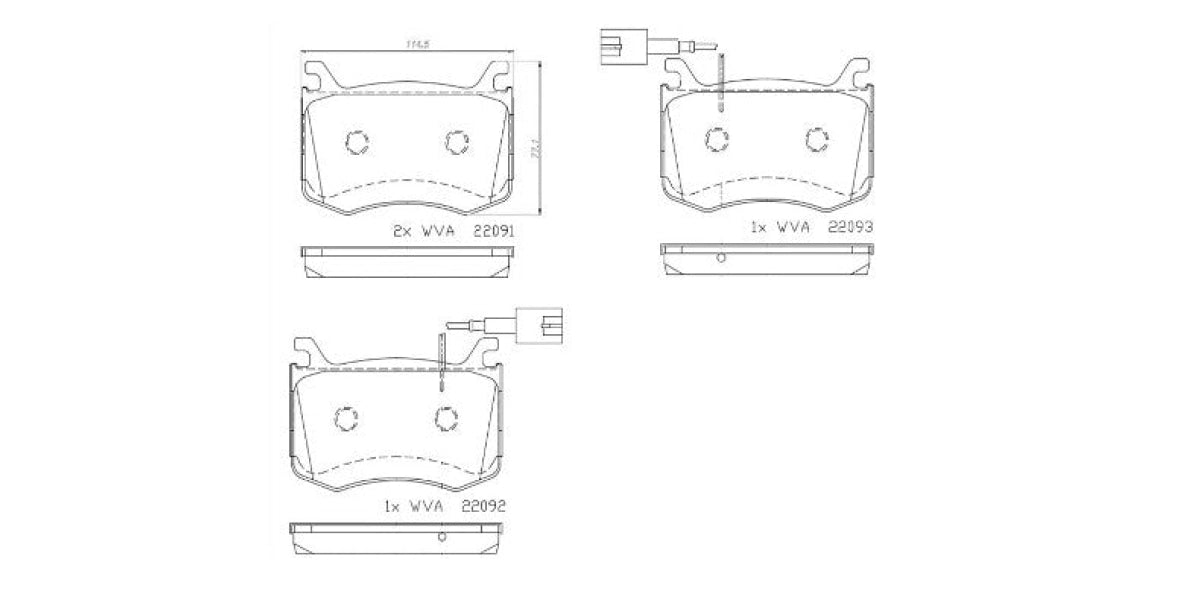 Brake Pads Front Set (Brembo) (P23183)