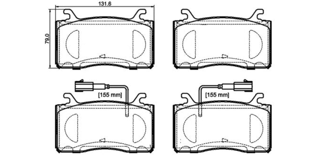 Brake Pads Front Set (Brembo) (P23185)