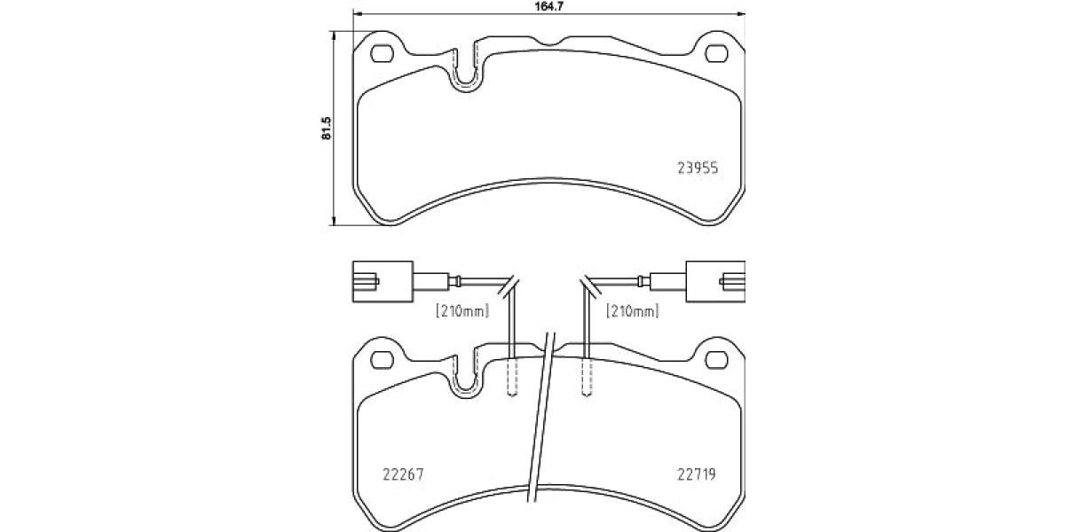 Brake Pads Front Set (Brembo) (P23186)