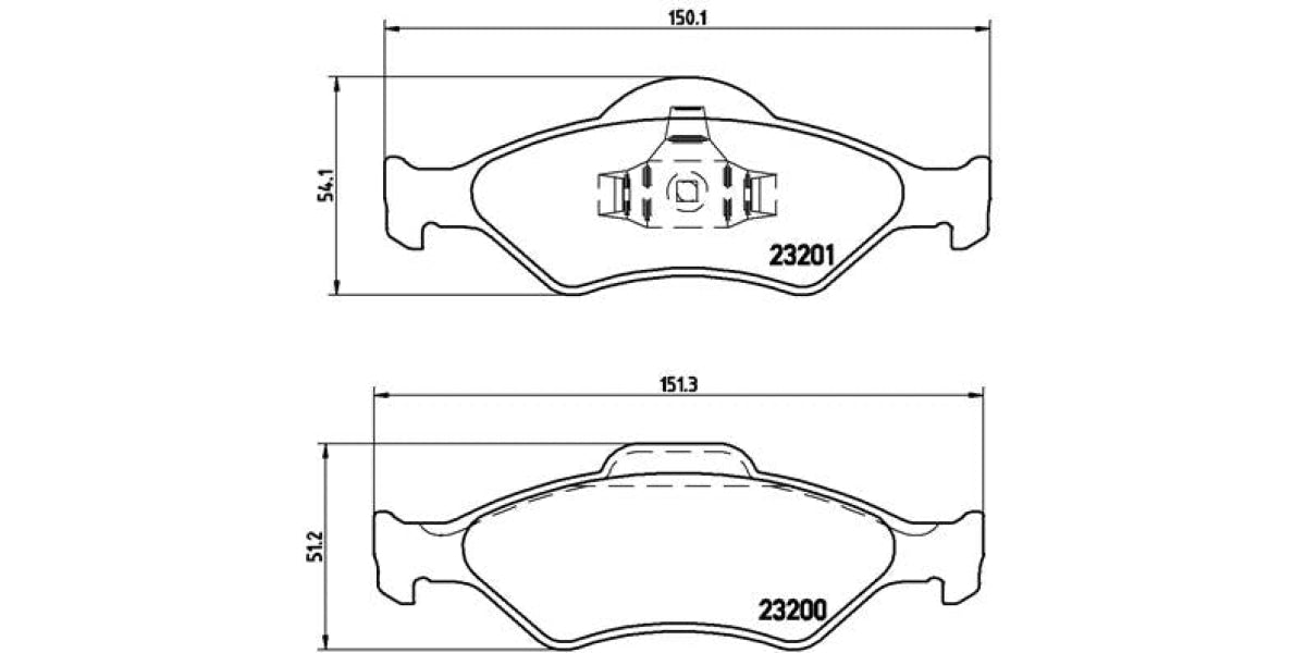 Brake Pads Front Set (Brembo) (P24054)