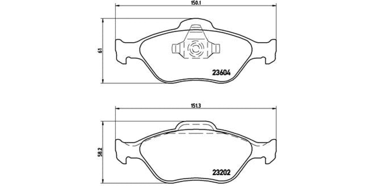 Brake Pads Front Set (Brembo) (P24055)