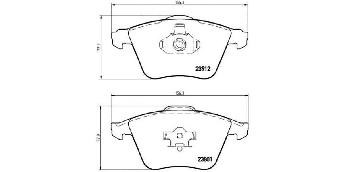 Brake Pads Front Set (Brembo) (P24057)