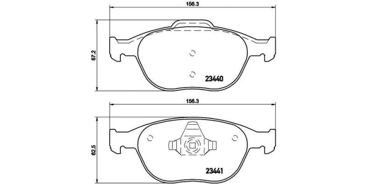 Brake Pads Front Set (Brembo) (P24058)