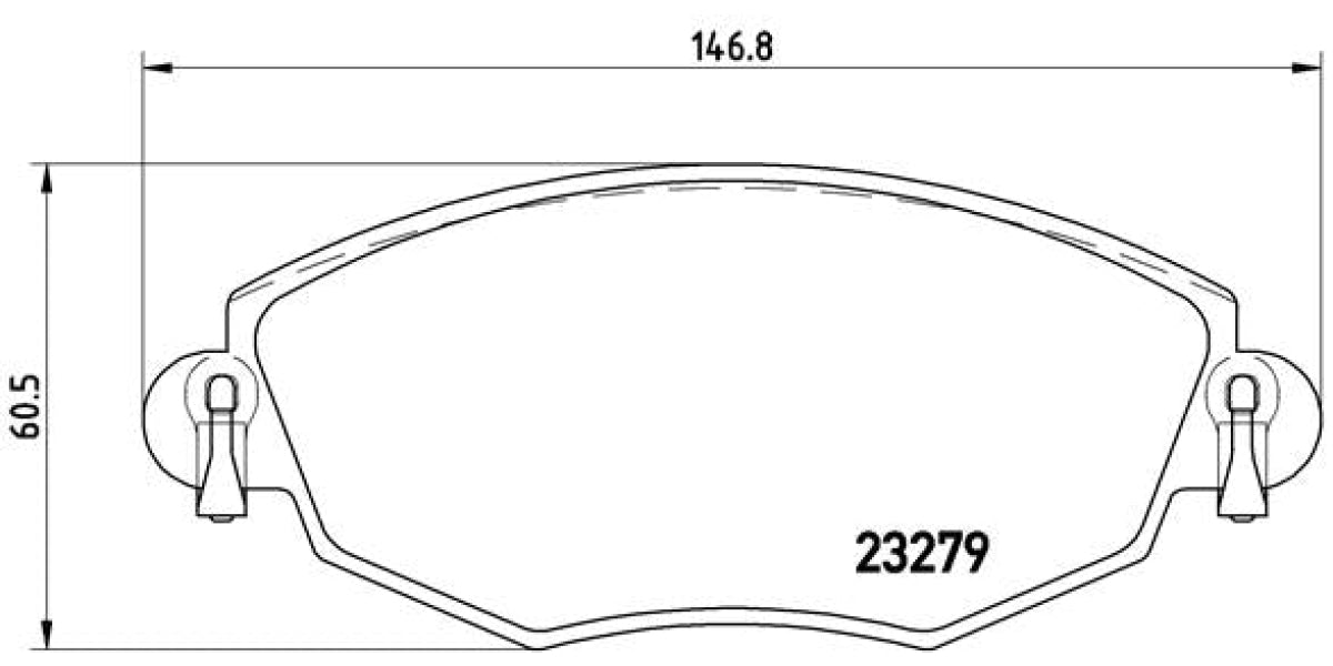 Brake Pads Front Set (Brembo) (P24060)