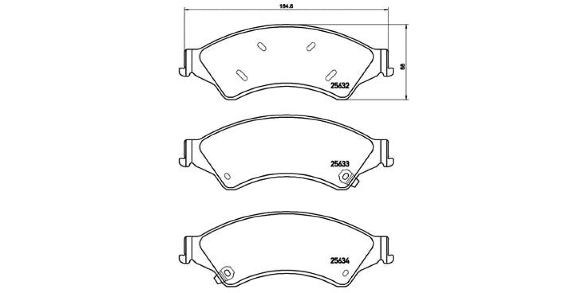 Brake Pads Front Set (Brembo) (P24153)