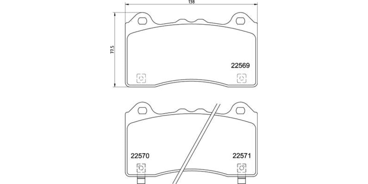 Brake Pads Front Set (Brembo) (P24202)