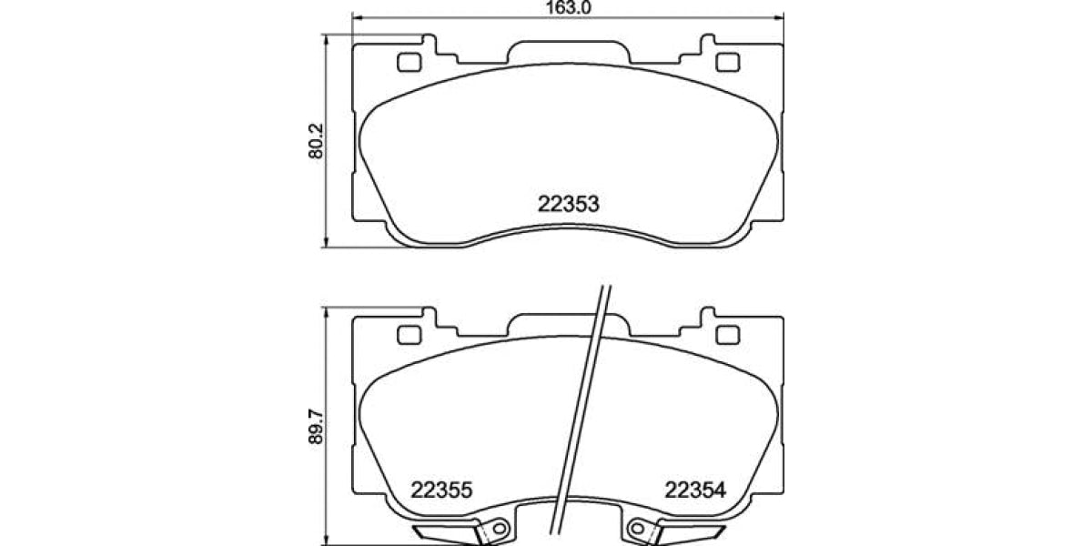 Brake Pads Front Set (Brembo) (P24227)