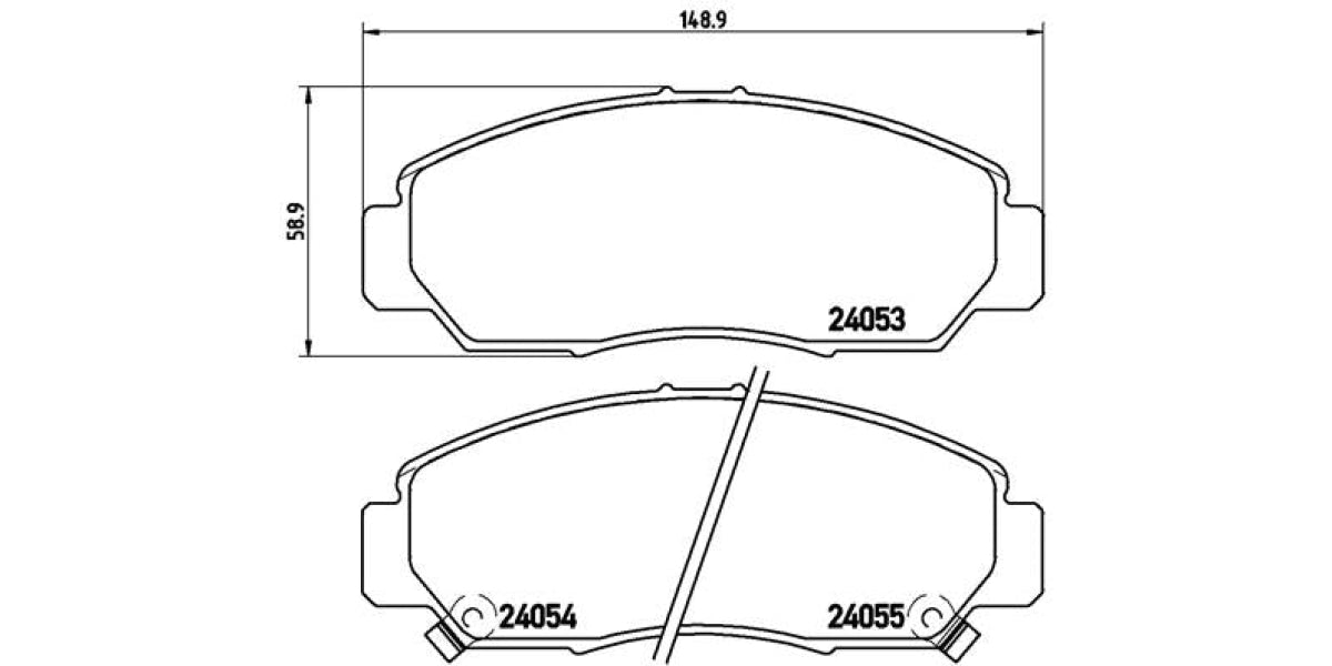 Brake Pads Front Set (Brembo) (P28047)