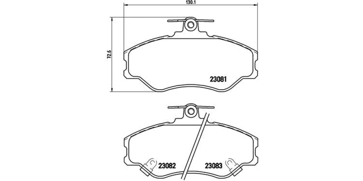 Brake Pads Front Set (Brembo) (P30005)