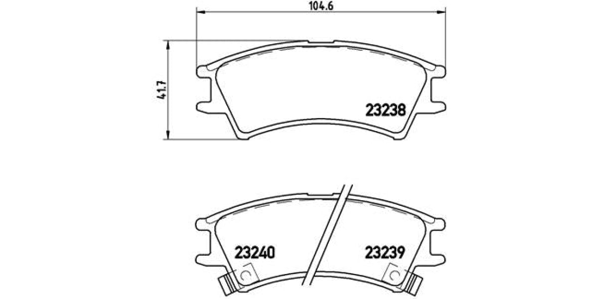 Brake Pads Front Set (Brembo) (P30011)