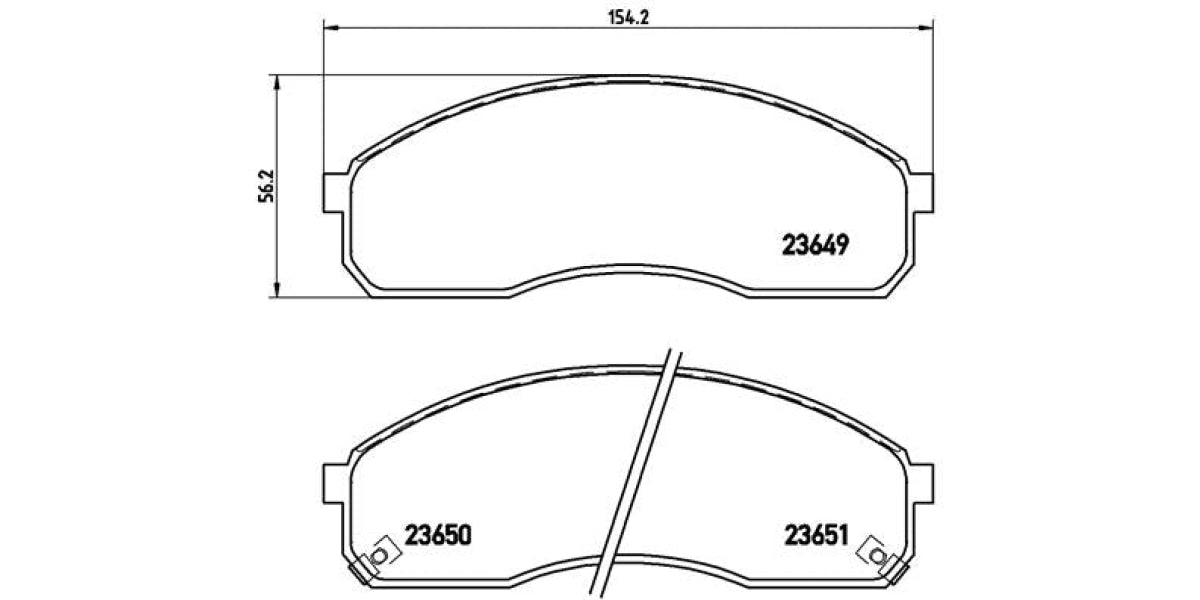 Brake Pads Front Set (Brembo) (P30012)