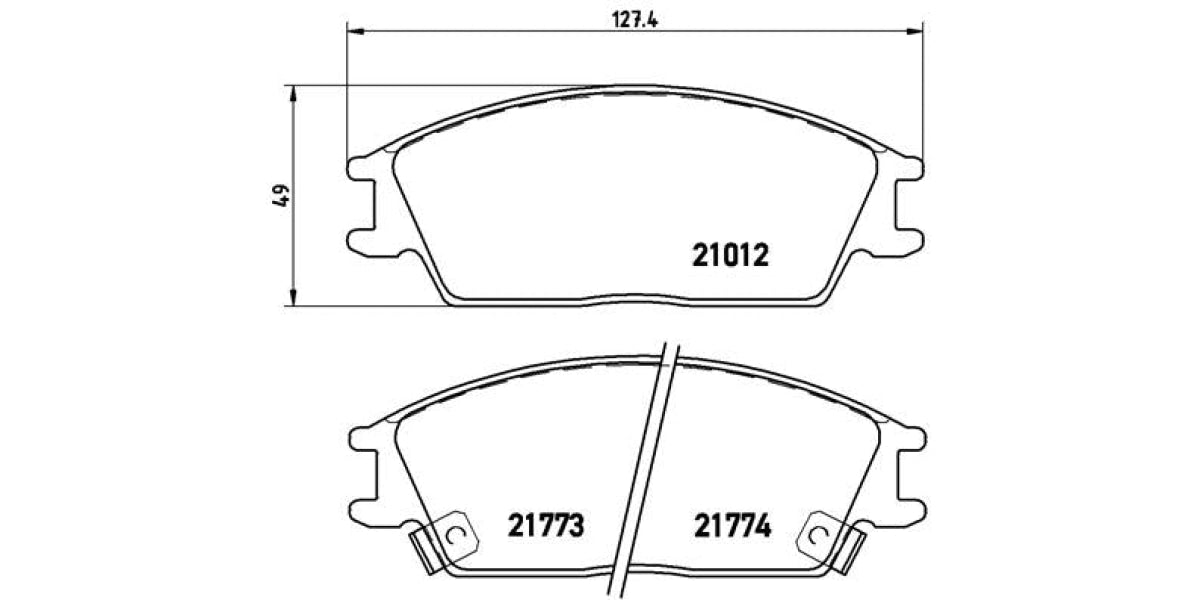 Brake Pads Front Set (Brembo) (P30024)