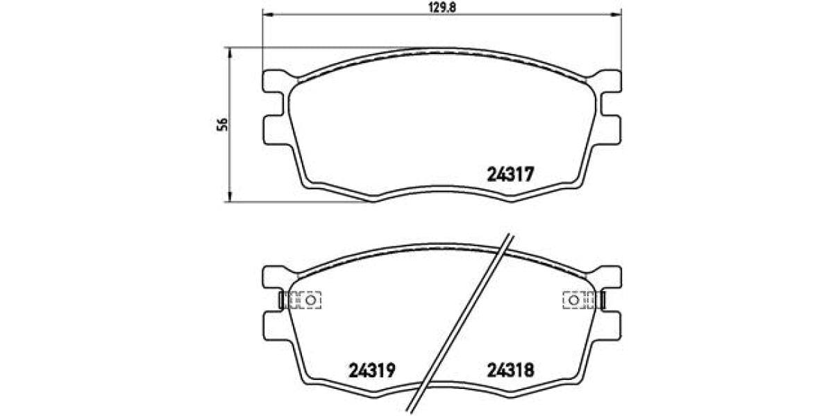 Brake Pads Front Set (Brembo) (P30026)