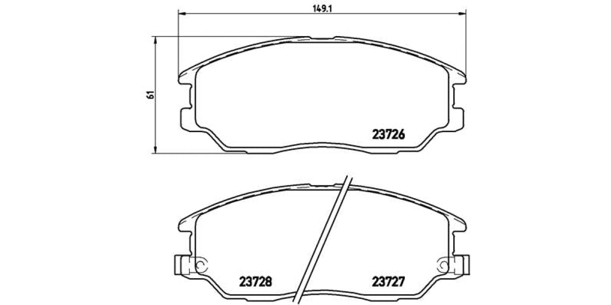 Brake Pads Front Set (Brembo) (P30028)