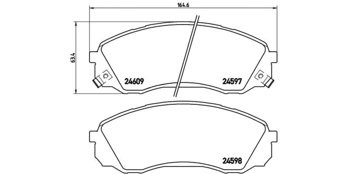 Brake Pads Front Set (Brembo) (P30041)