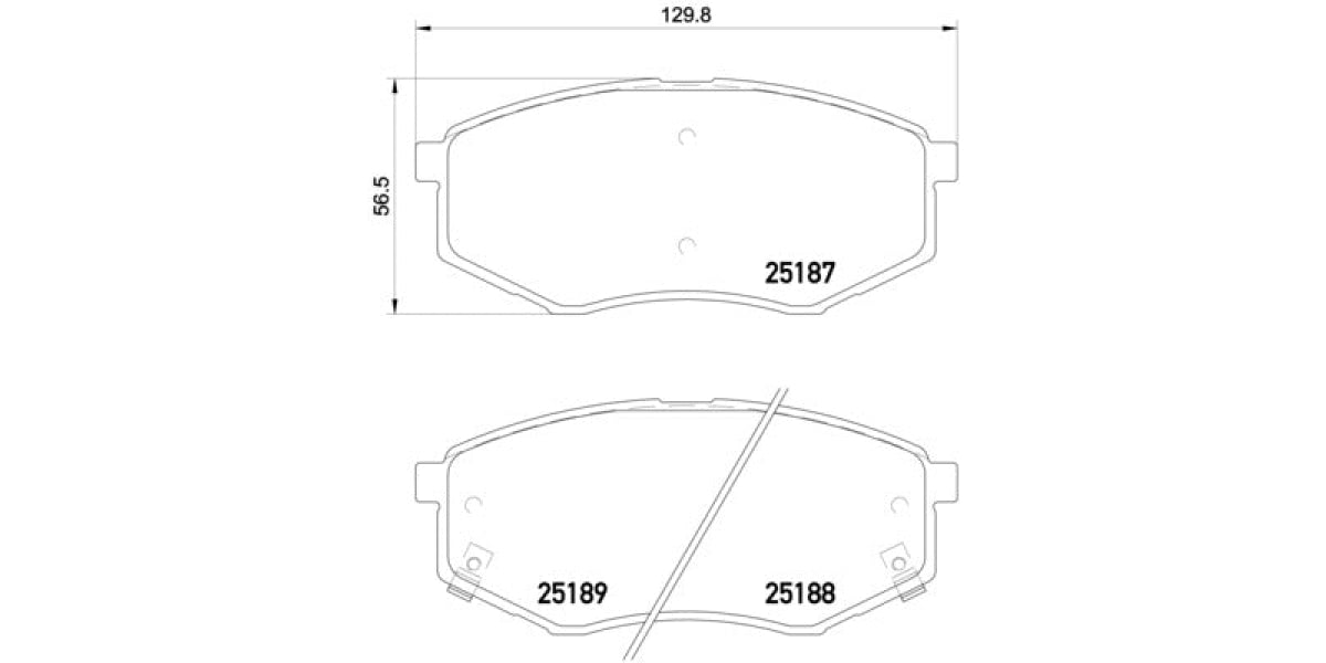 Brake Pads Front Set (Brembo) (P30055)