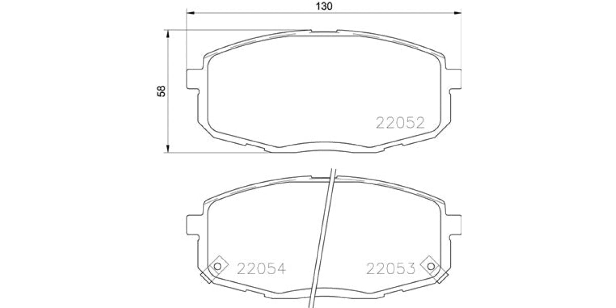 Brake Pads Front Set (Brembo) (P30077)